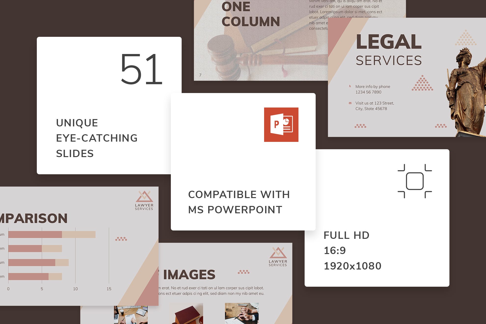 法律服务PPT模板下载[PPTX]