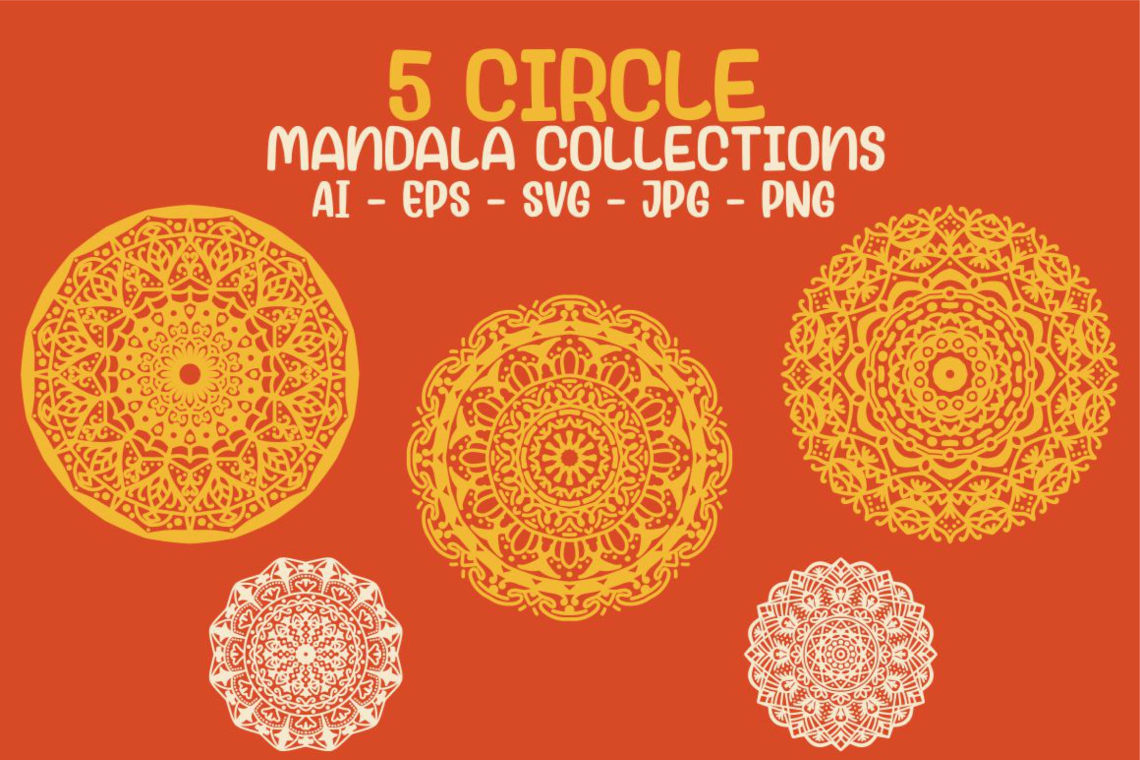 圆形曼荼罗图案素材集合 Circle Mandala Collections