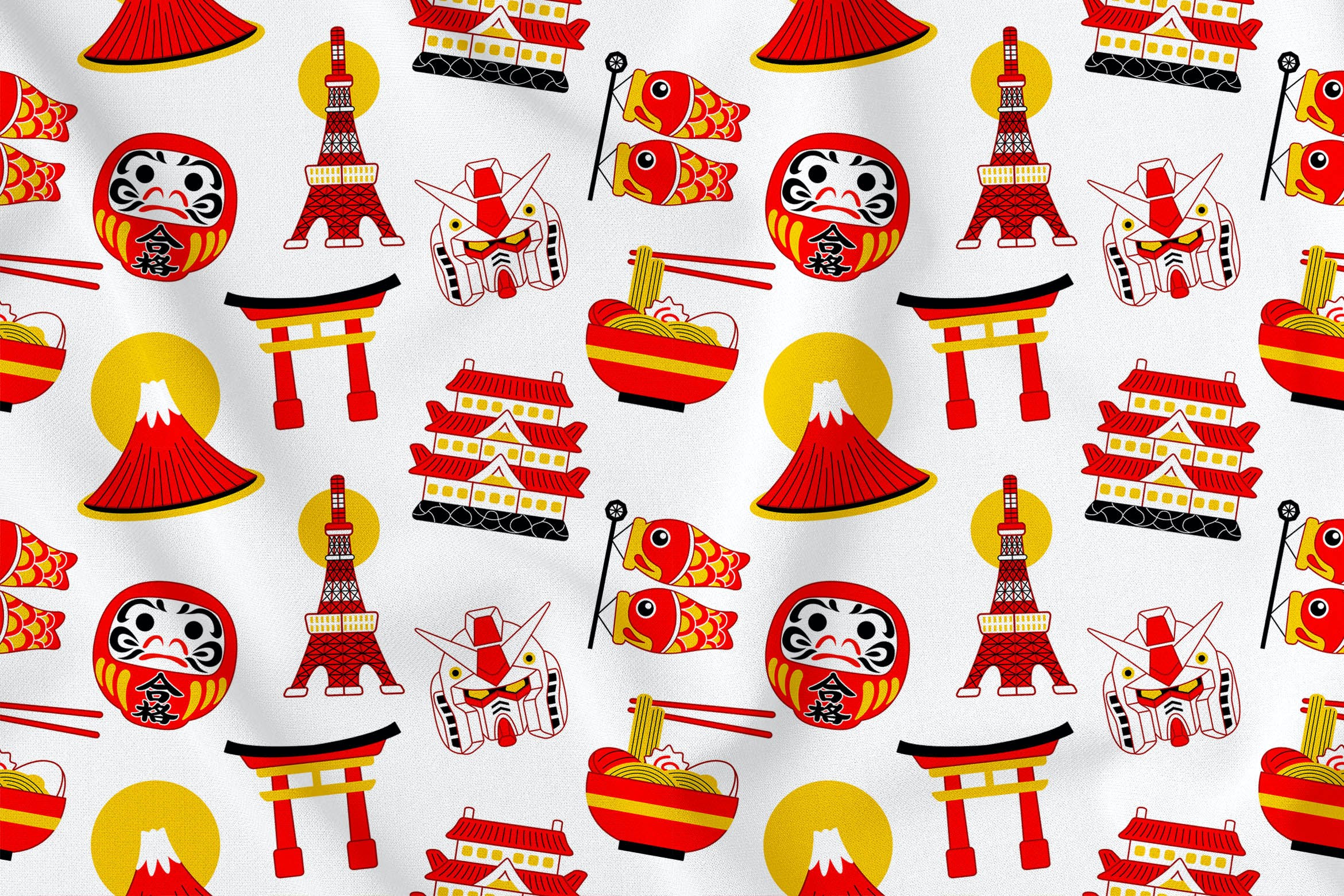 日本元素无缝图案背景素材v1 Japan Seamless Pattern Vol. 1