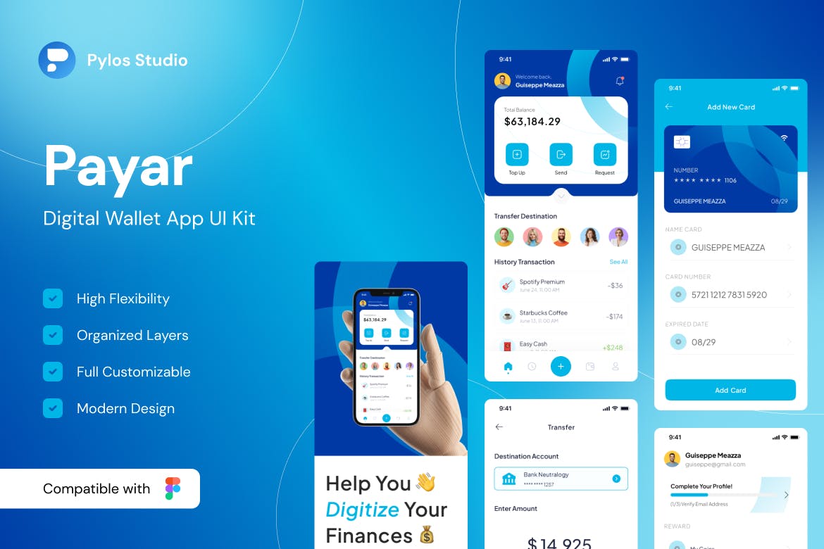 数字钱包应用 App UI Kit