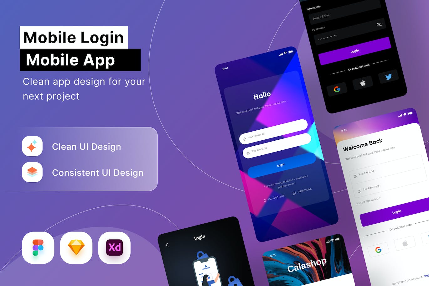 APP登录UI模版APP UI KIT