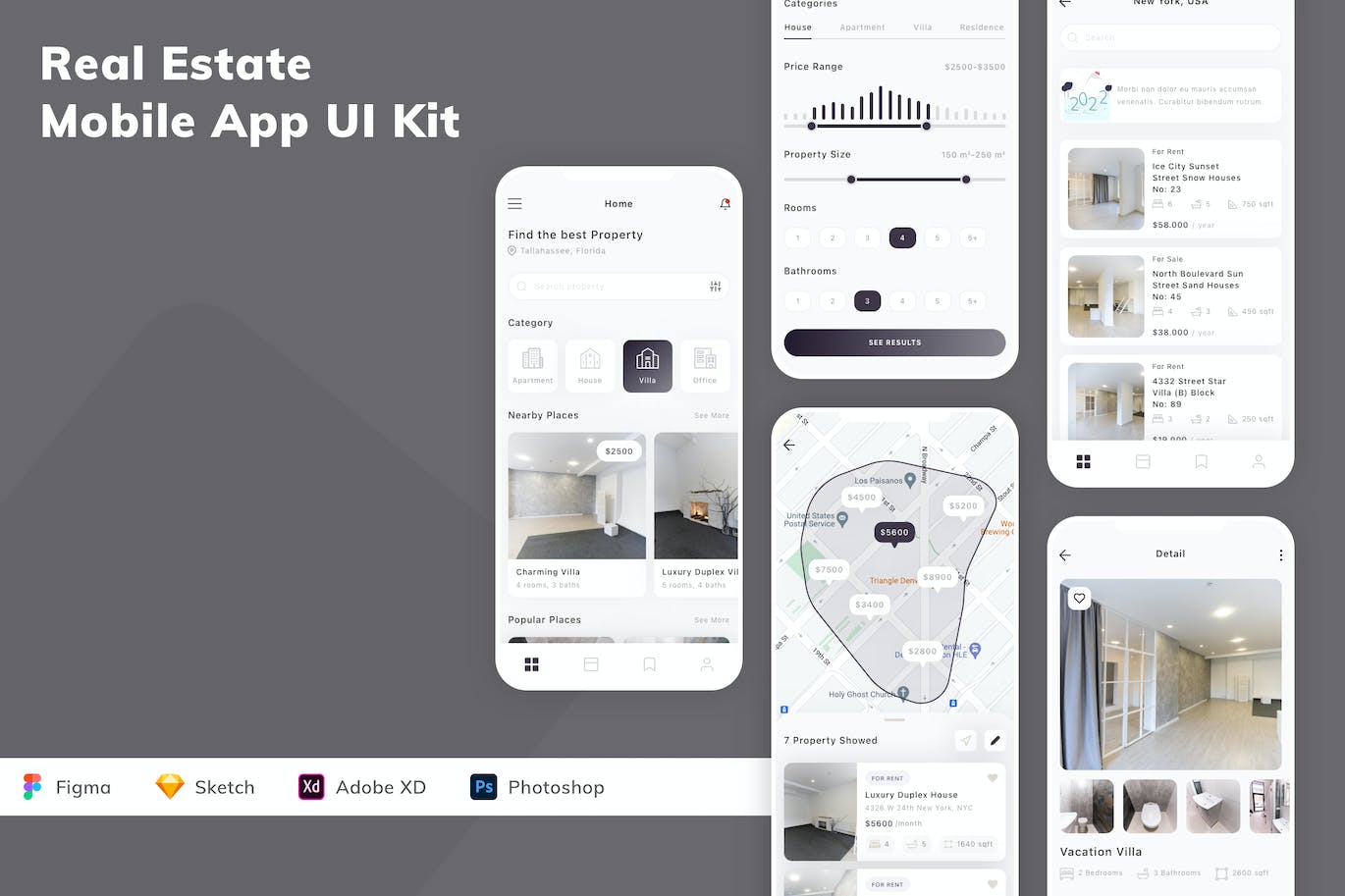 房地产移动应用APP UI KIT