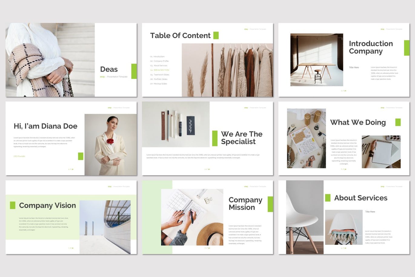 现代简约风格的PPT模板下载[PPTX]