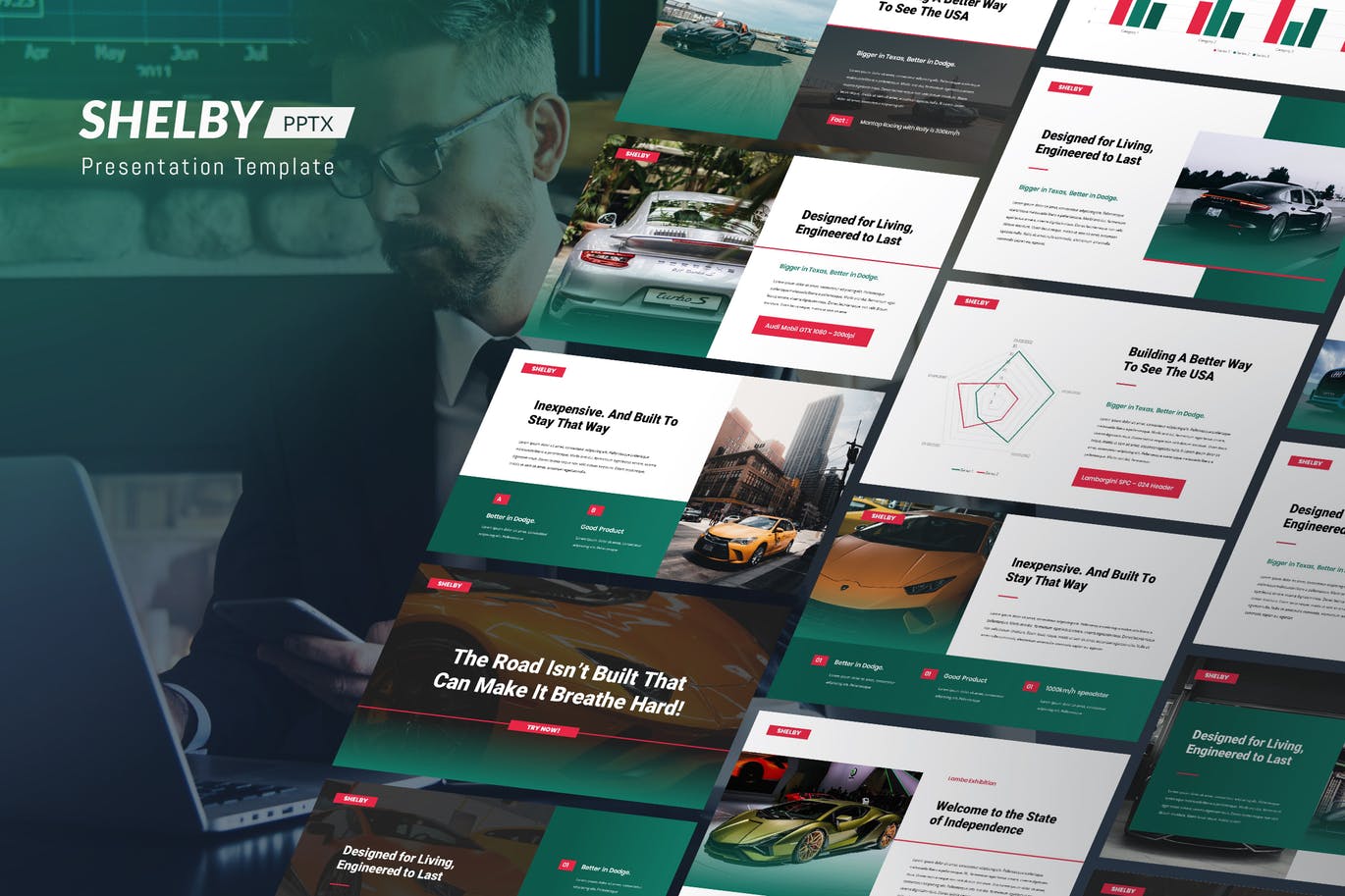 时尚高端专业的高品质企业级powerpoint幻灯片演示模板（pptx）