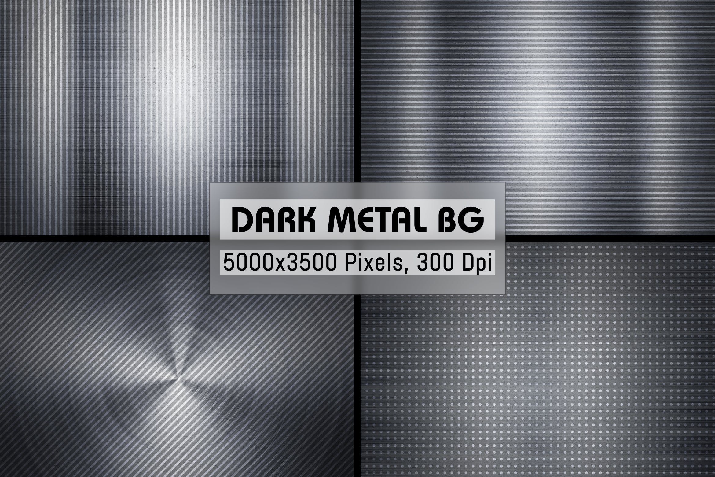 黑色金属图案背景素材 Dark Metal Patterns