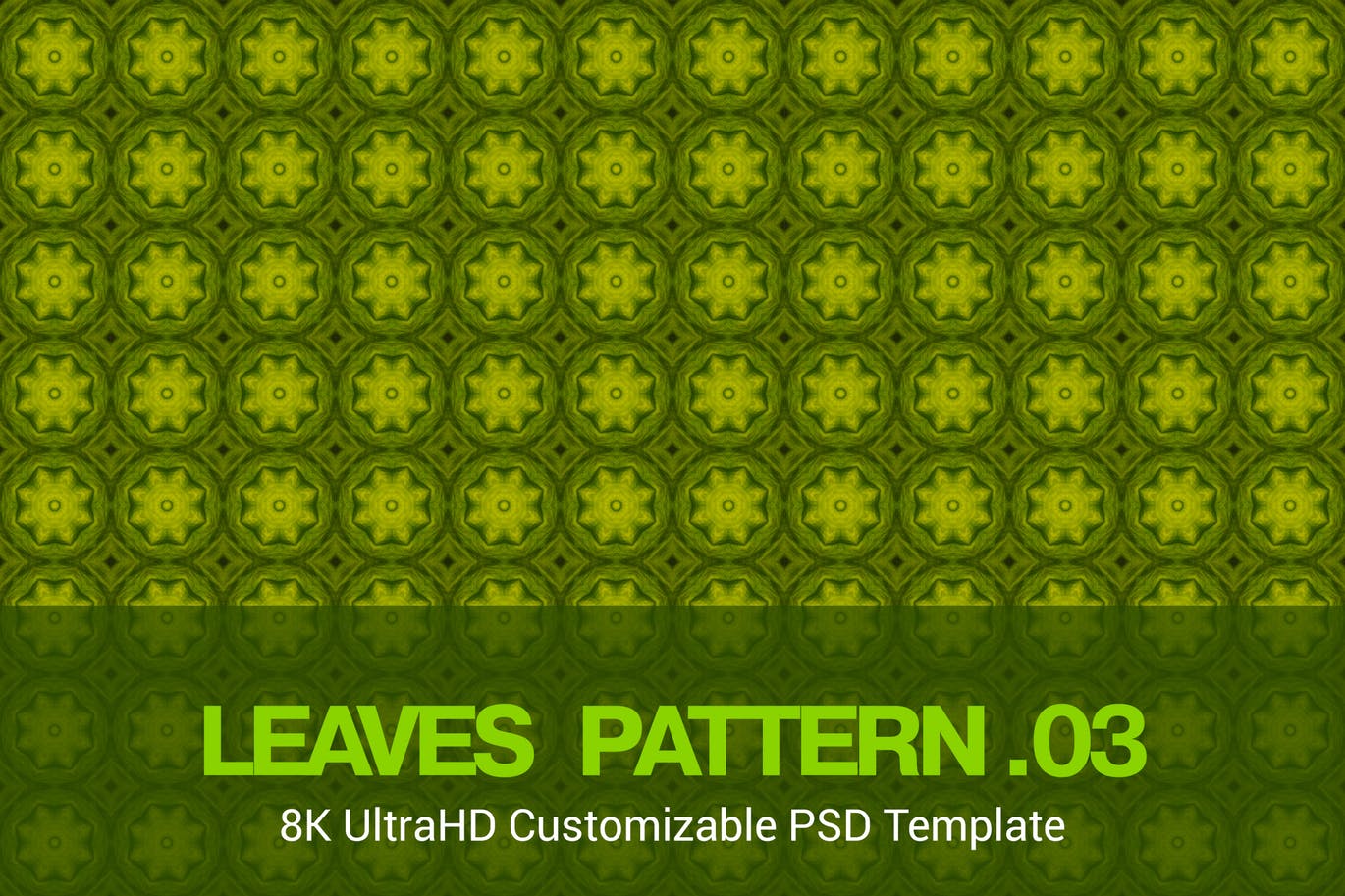 8K超高分辨率抽象树叶四方连续图案无缝背景素材v03 8K UltraHD Seamless Leaves Pattern Background