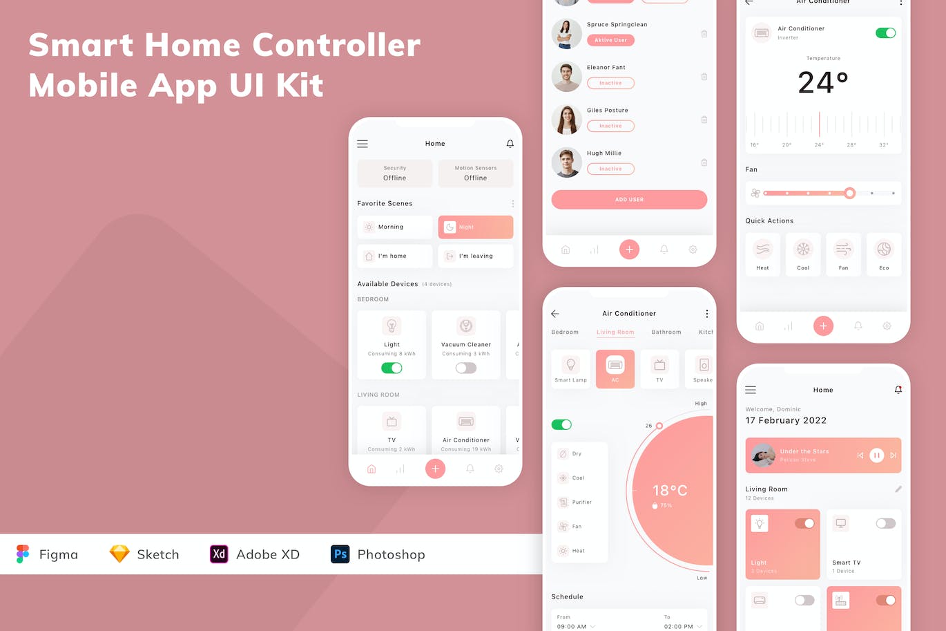智能家居控制器移动应用 APP UI KIT