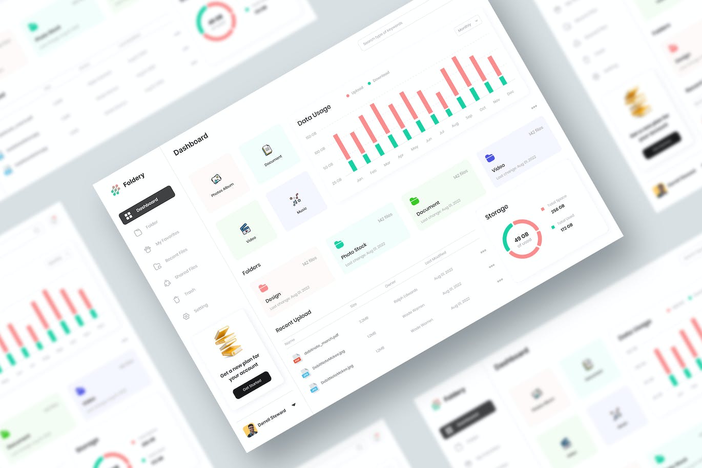 存储管理仪表盘 UI KIT