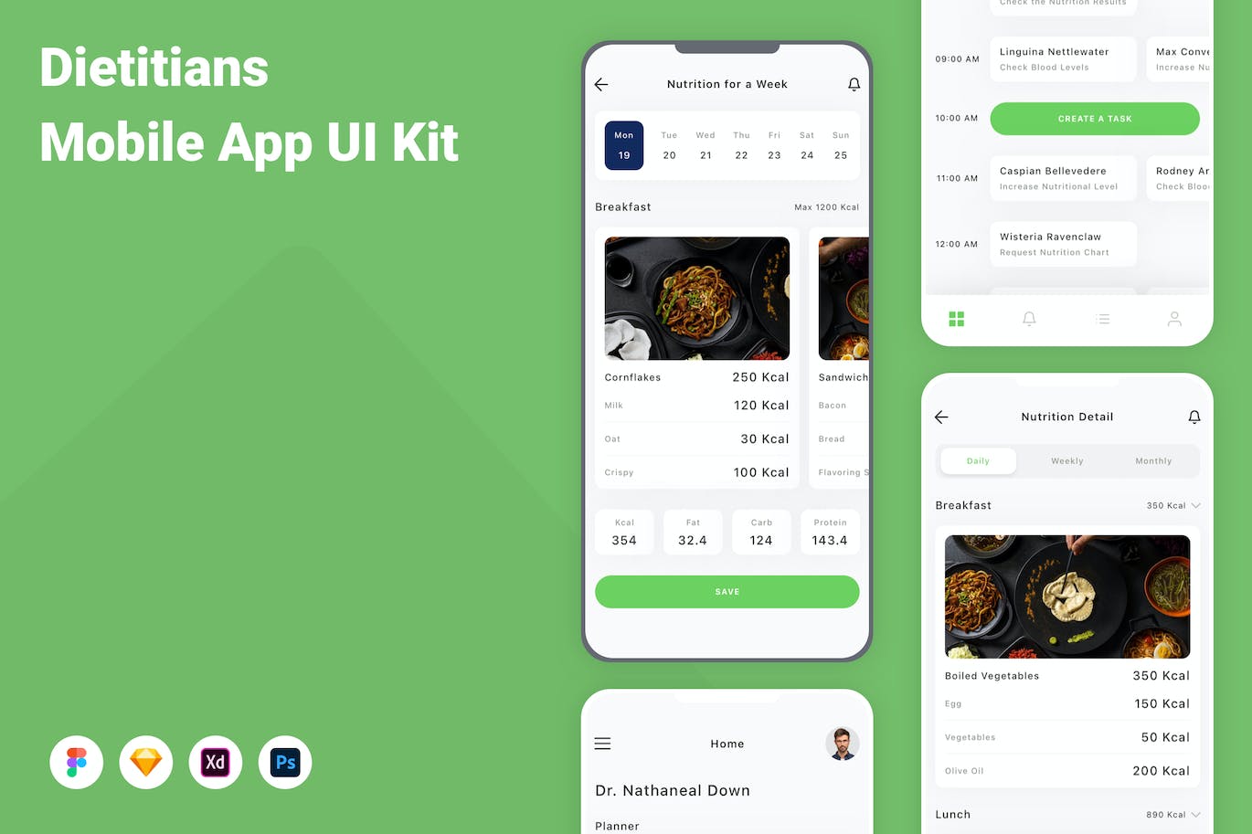 营养师移动应用  APP UI KIT