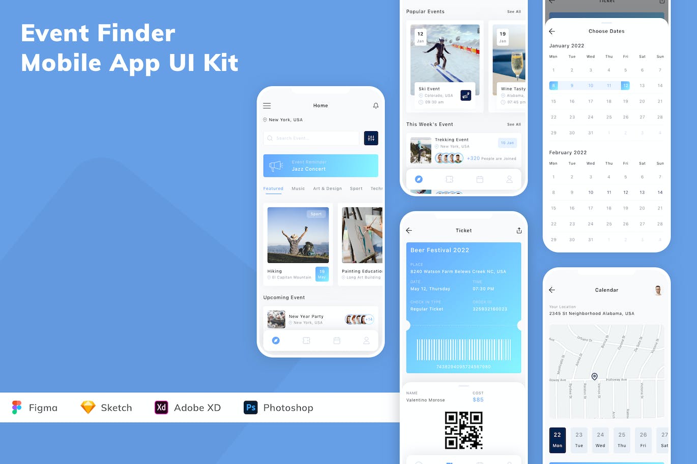 资讯订阅移动应用  APP UI KIT