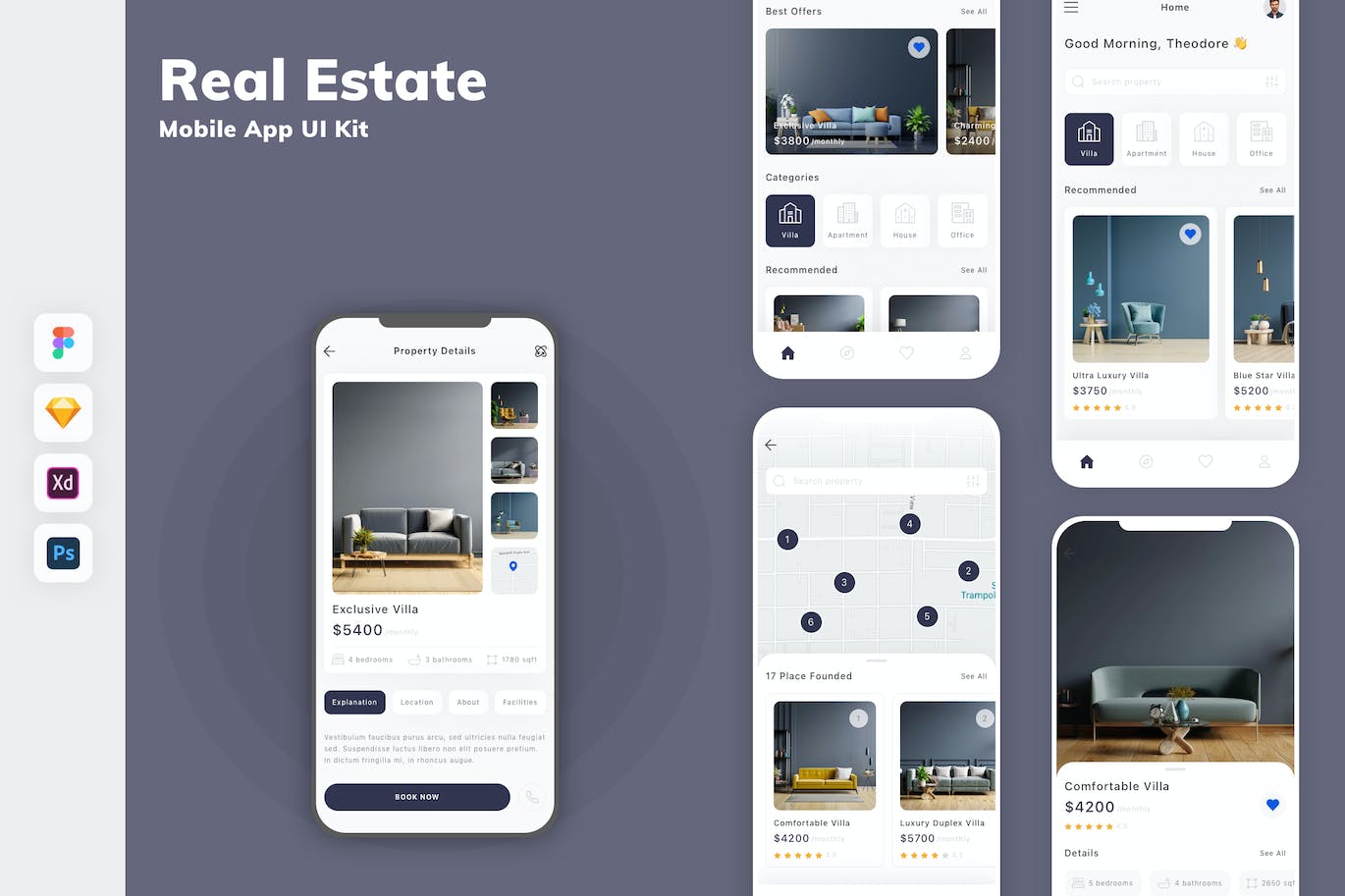 房地产移动应用程序APP UI KIT