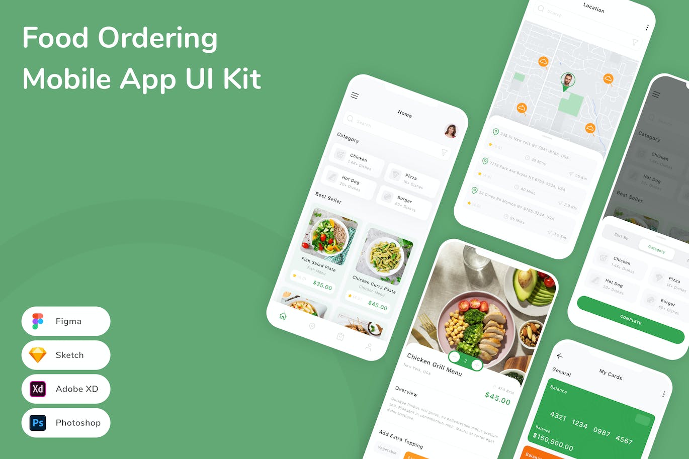 食品订购移动应用APP UI KIT