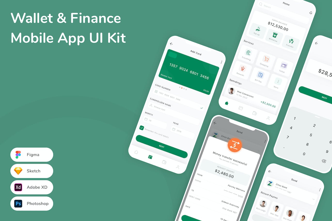 钱包和金融移动应用APP UI KIT
