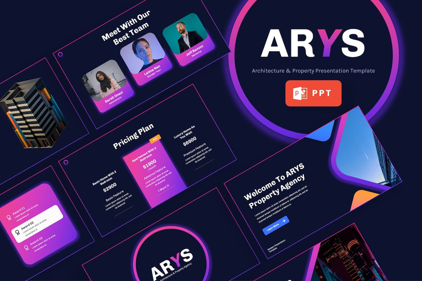 建筑与物业演示ppt模板