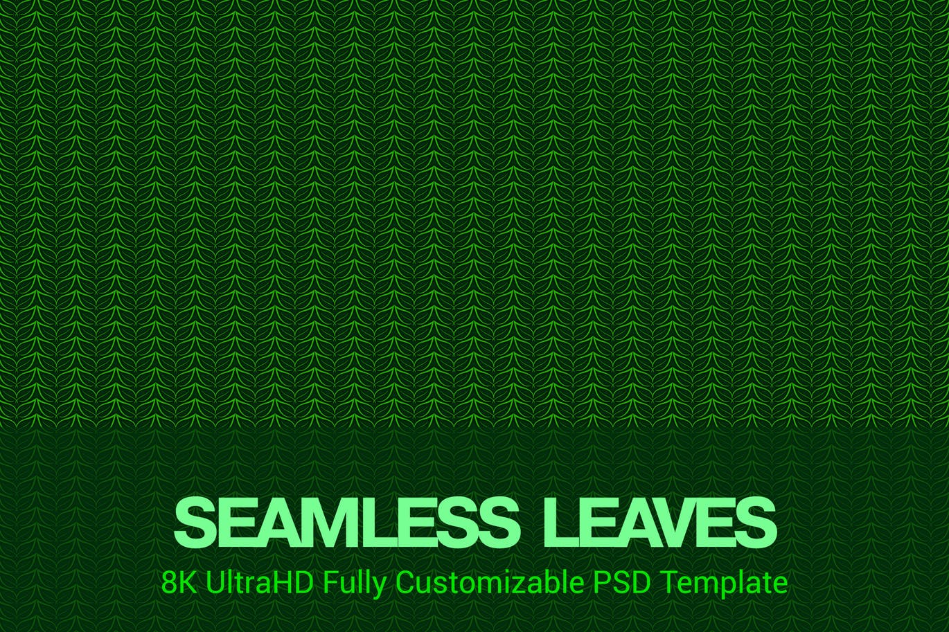 8K超高分辨率叶子四方连续图案无缝背景素材v01 8K UltraHD Seamless Leaves Pattern Background