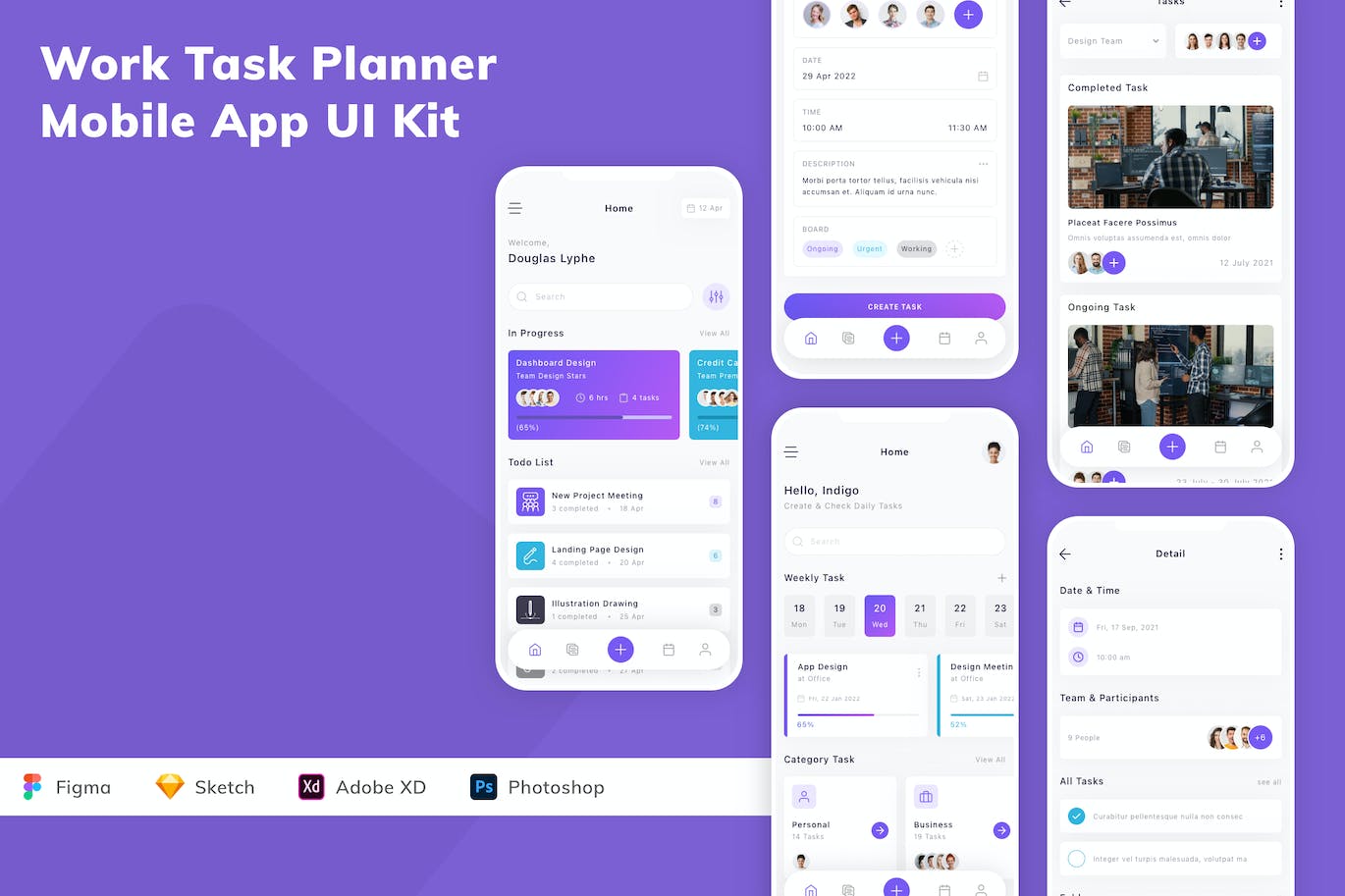 工作任务规划工具App UI Kit