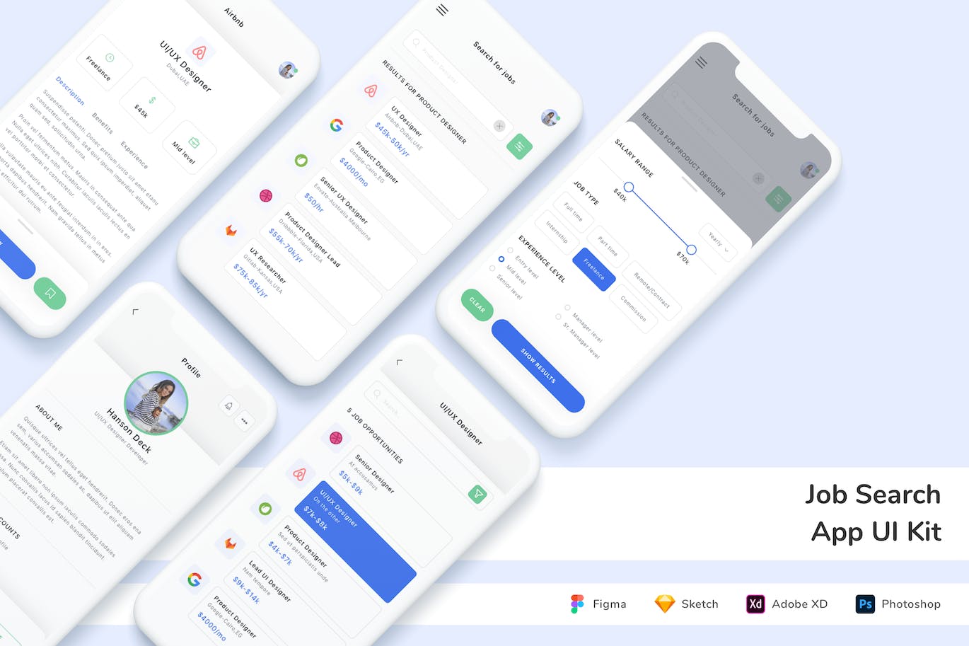 求职 App UI Kit