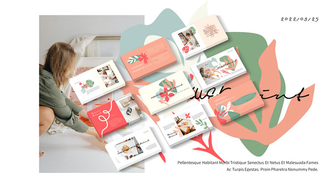 艺术系森系style ppt模板