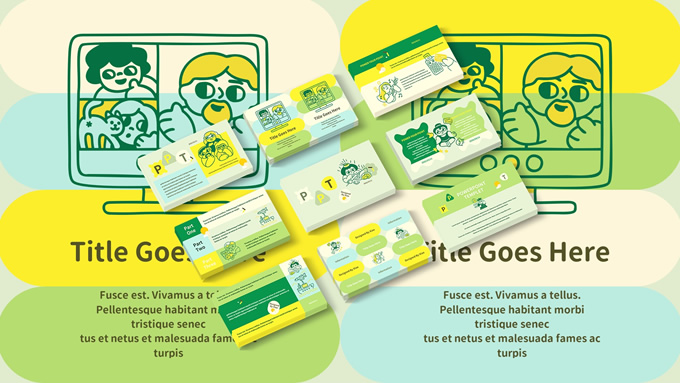 希望与生命的代表色ppt模板