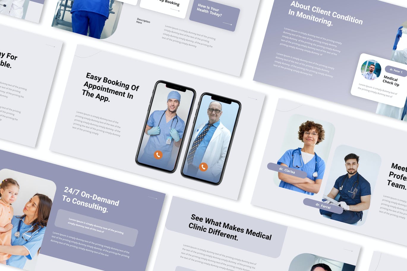 医疗体检检查ppt模板