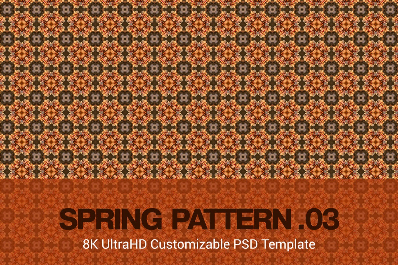 8K超高清无缝春天花卉主题图案背景图素材v04 8K UltraHD Seamless Spring Pattern Background