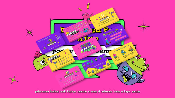 时尚潮牌的个人演讲ppt模板