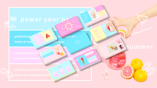 夏日清清凉ppt模板