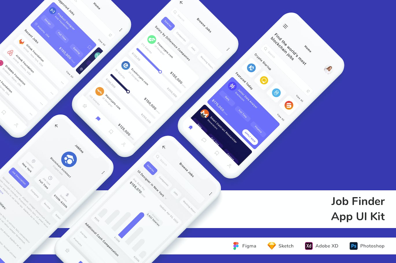 找工作 App UI Kit
