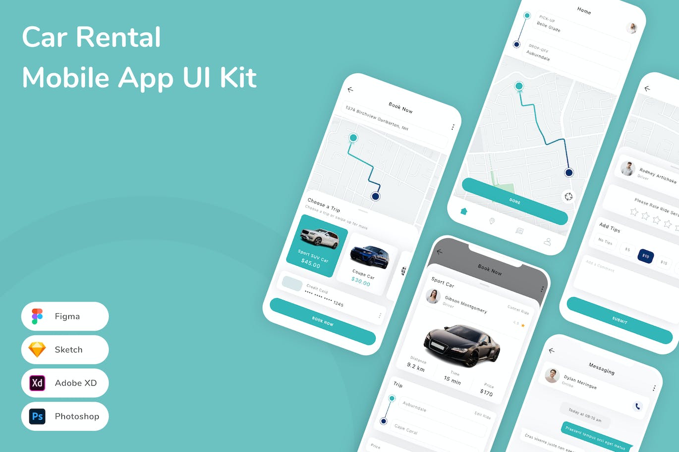 租车移动应用 APP UI KIT
