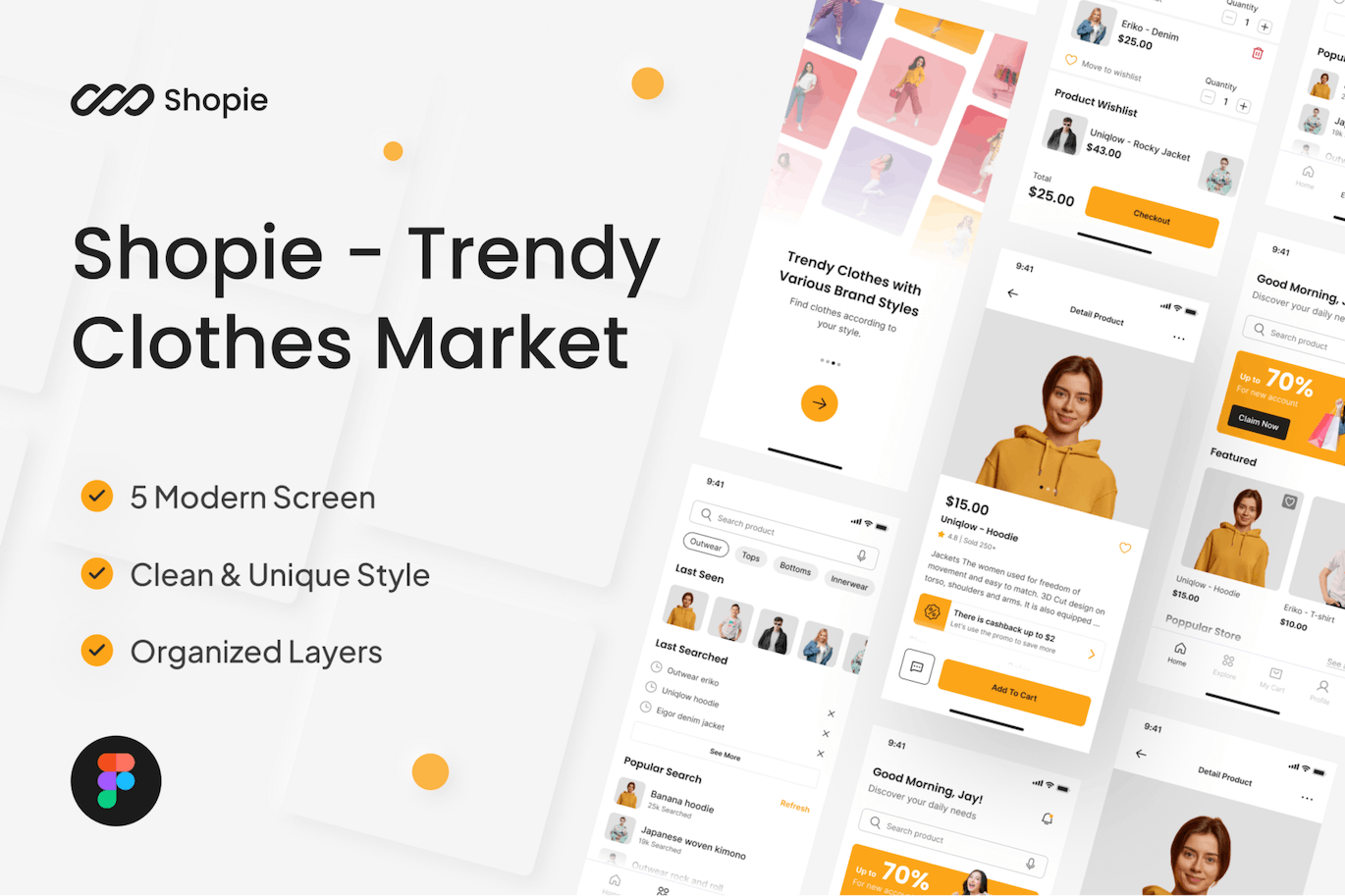 Shopie-电子商务移动应用App UI Kit
