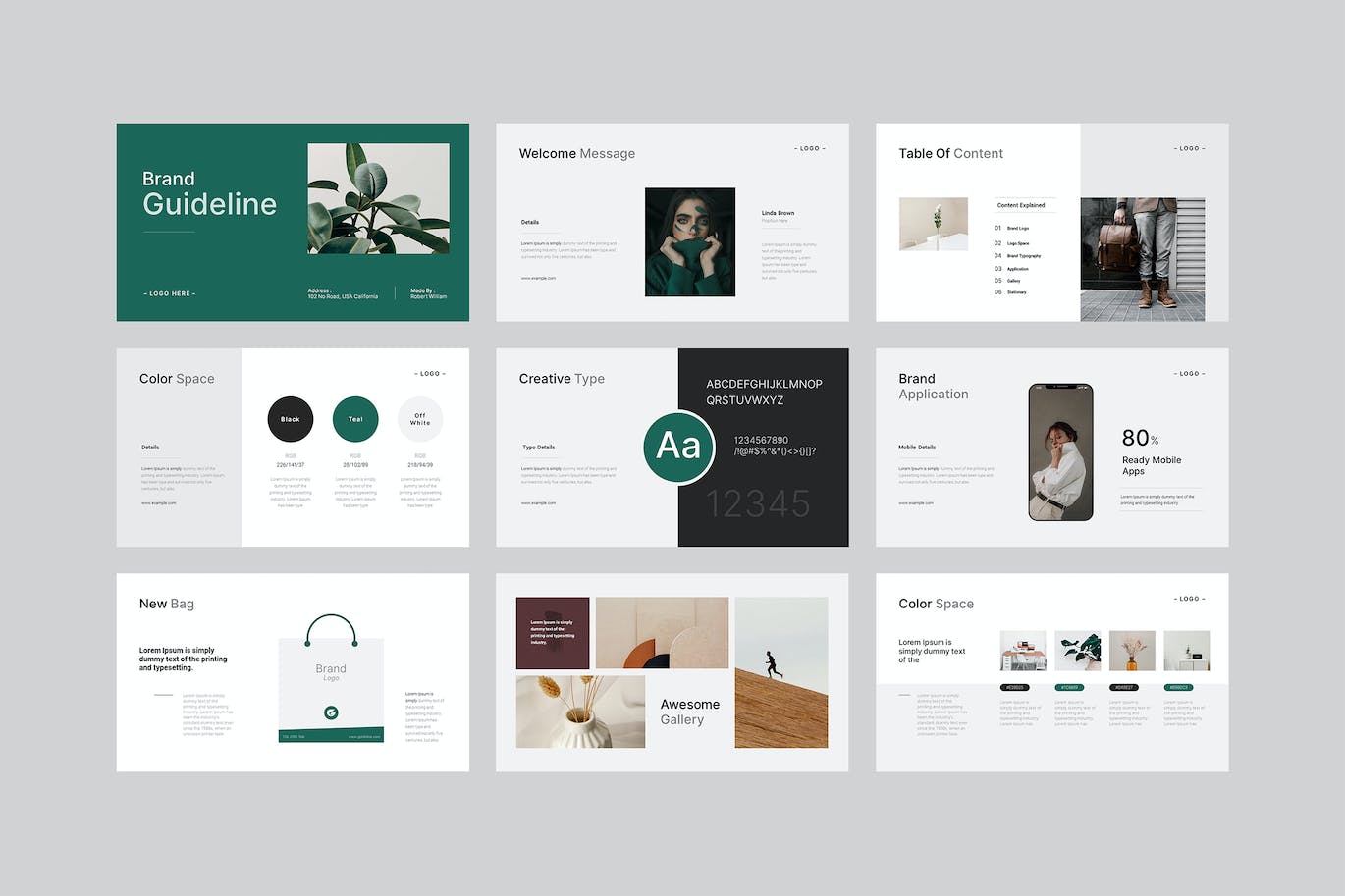 品牌指南介绍ppt模板