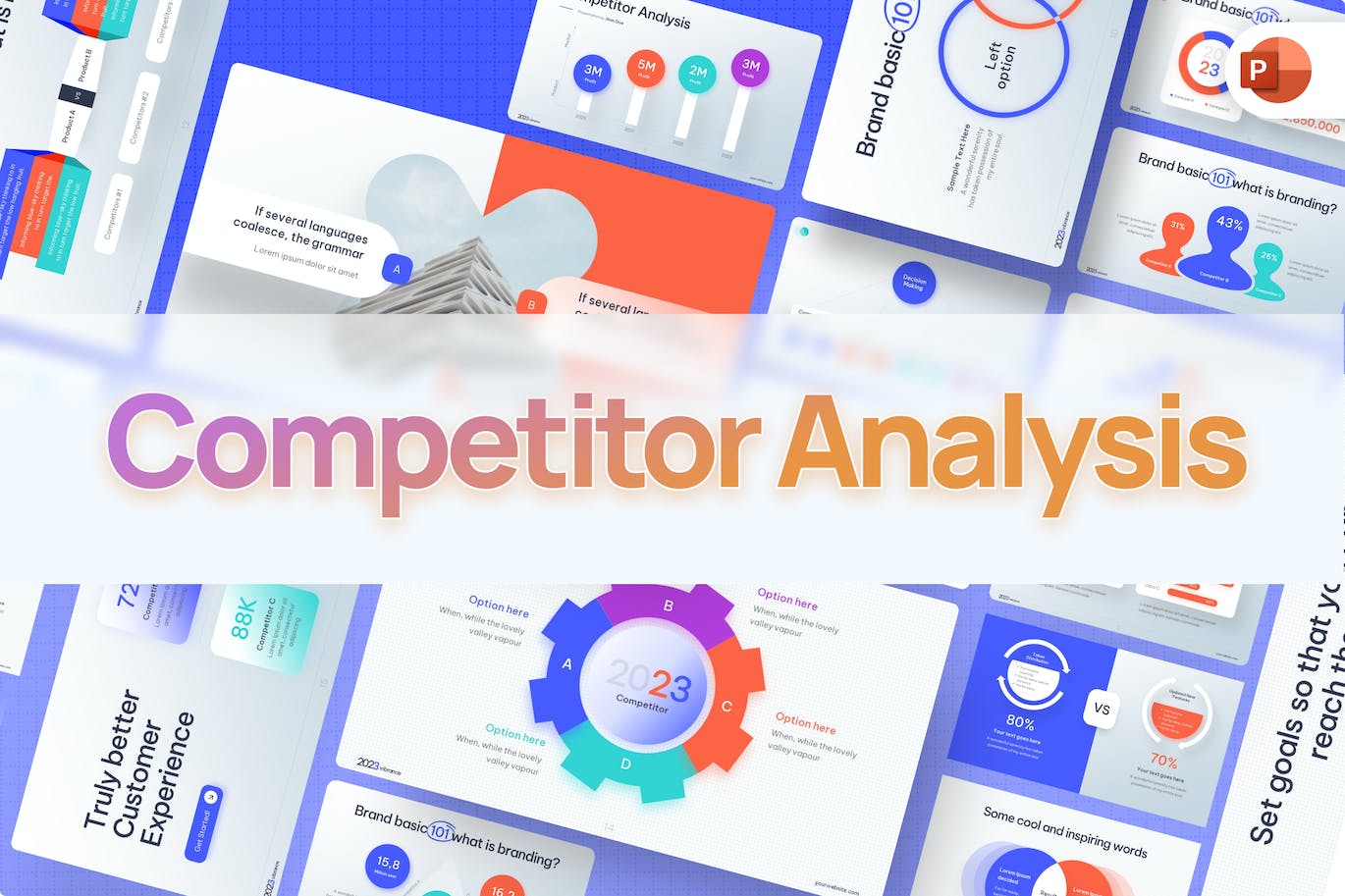 竞争对手分析ppt模板