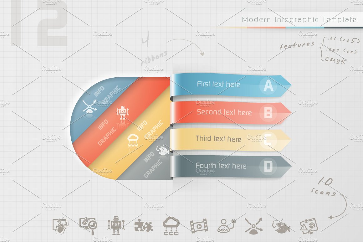 现代化ppt信息图表 Modern Infographic Options
