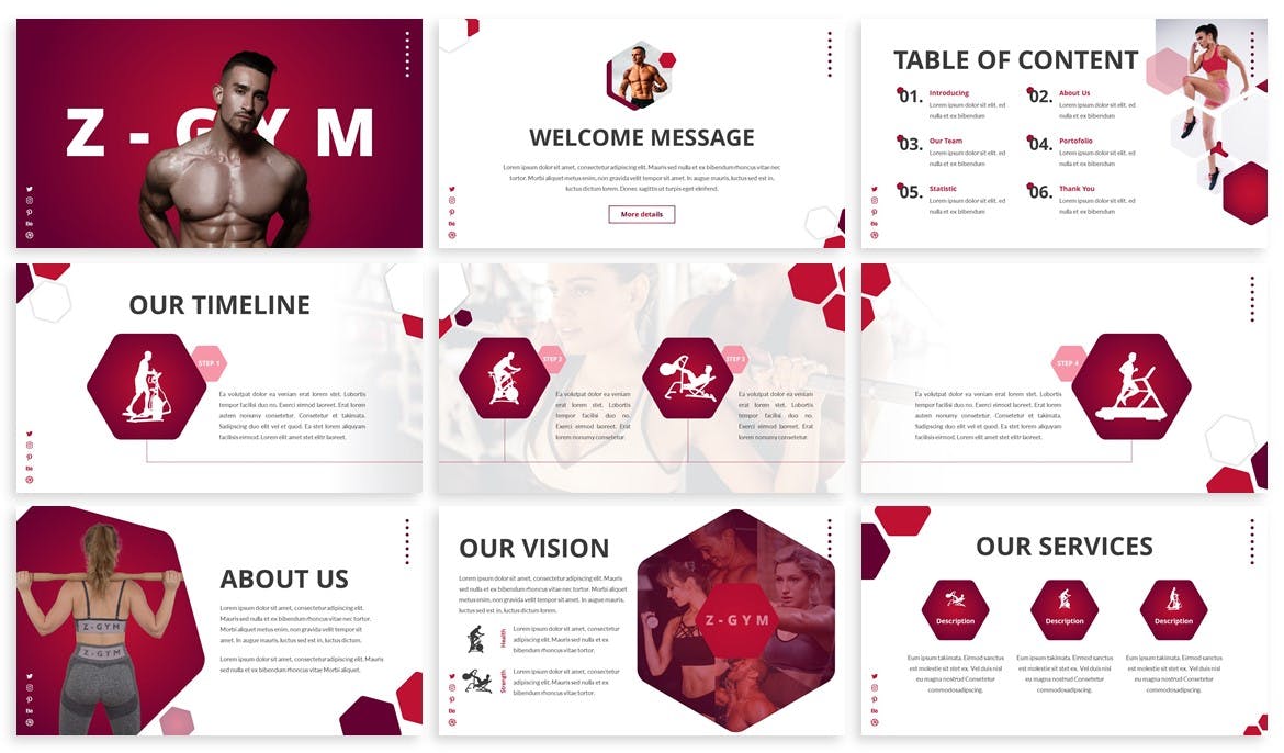 健身大数据PPT模板下载[PPTX]