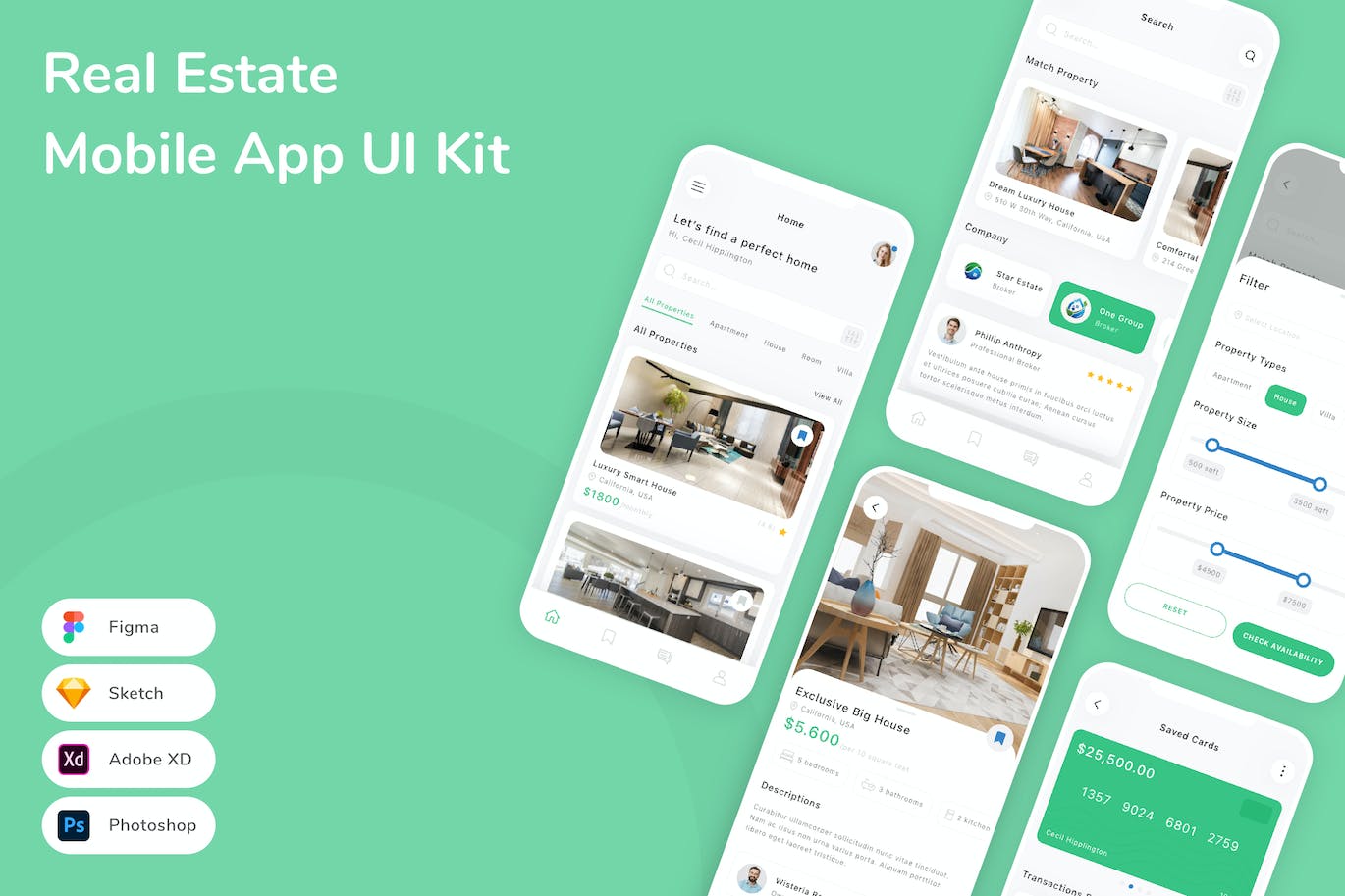 房地产移动应用 App UI Kit