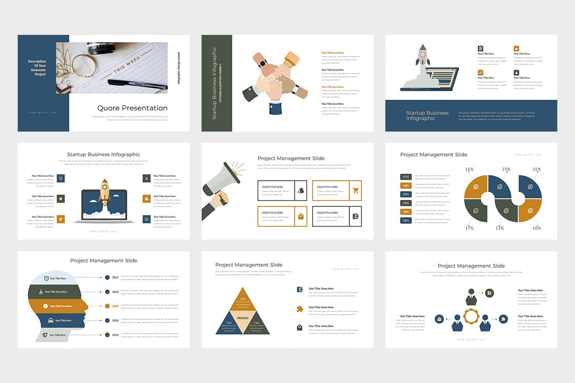完美的信息图标大数据PPT模板素材下载[PPTX]