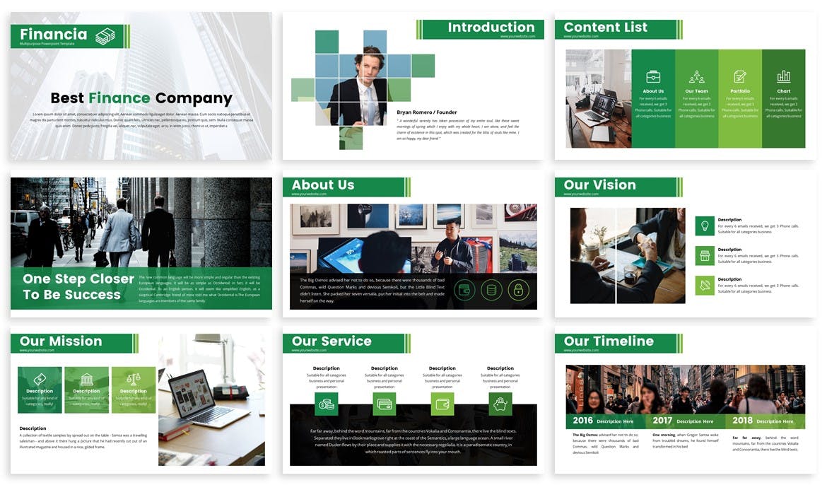 金融创新科技PPT模板下载[PPTX]