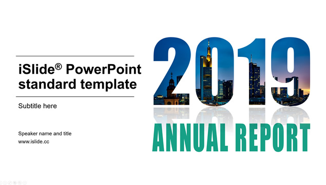 圆角矩形几何风简洁扁平商务总结汇报通用ppt模板