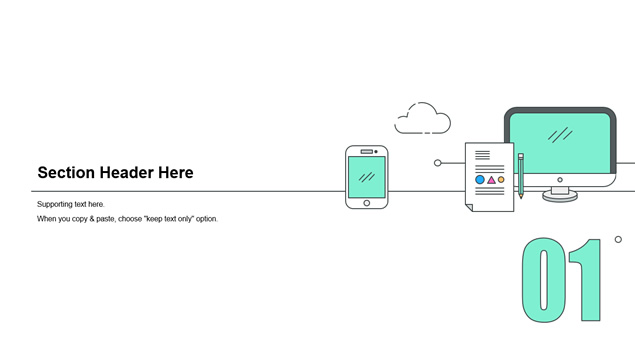 小清新微立体经典商务总结计划通用ppt模板