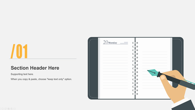 淡雅灰低面风背景商务红微立体工作总结ppt模板
