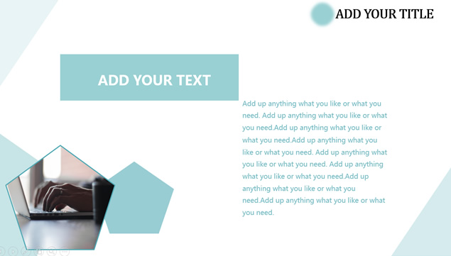 几何圆创意简约扁平几何风工作汇报ppt模板