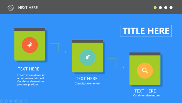 多彩蛋糕简约小清新商务工作汇报ppt模板