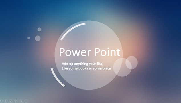 唯美梦幻磨砂背景半透明圆点创意封面ios风商务通用ppt模板