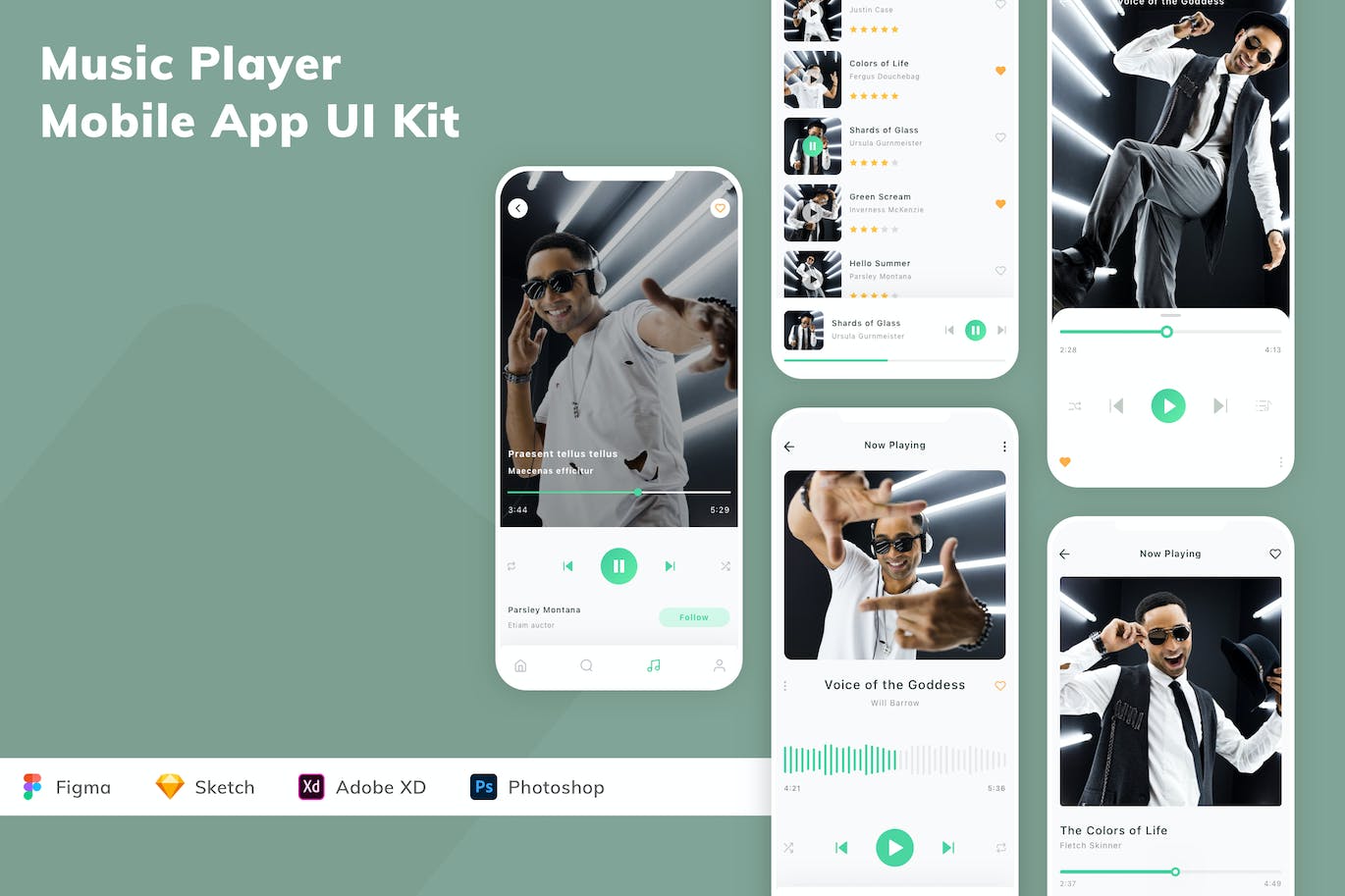 音乐播放器 App UI Kit