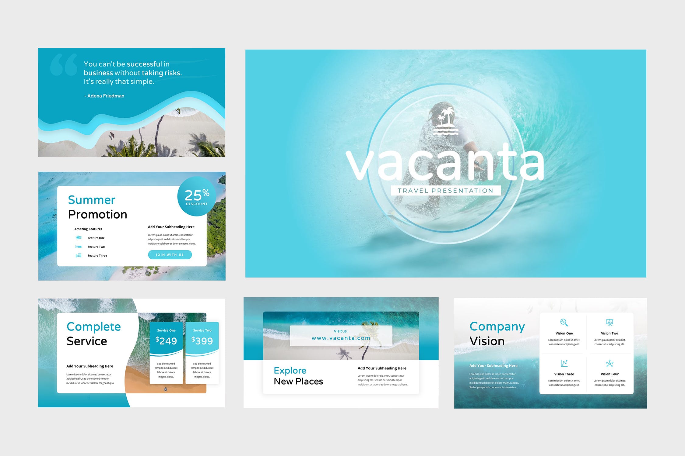 适合项目展示或作品展示的干净简单的现代风格PPT模板下载 [PPTX]