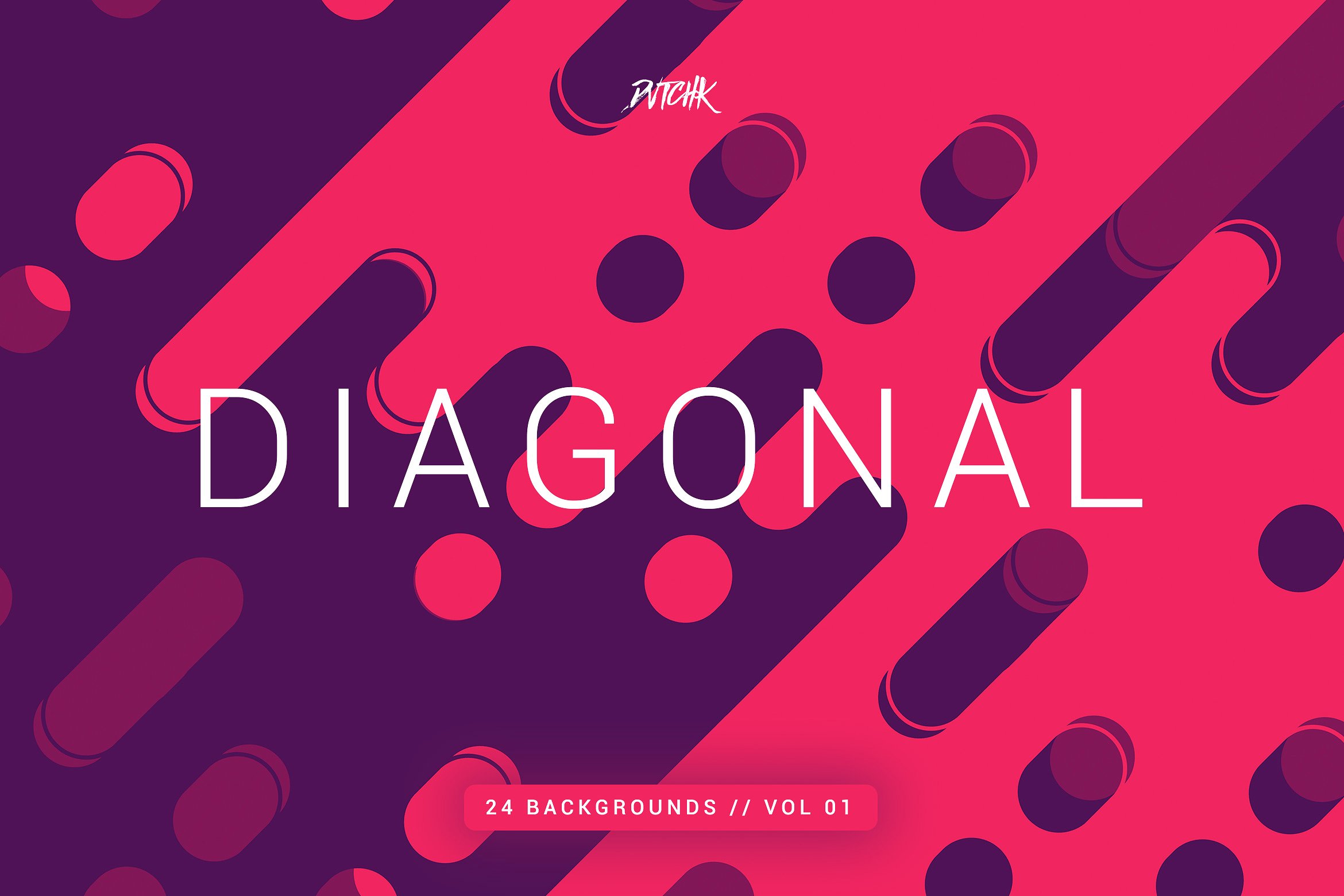 圆角线条背景纹理v01 Diagonal | Rounded Lines Bgs | V01