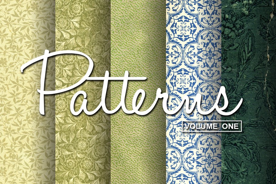 复古织物花纹纹理 Patterns – Volume One