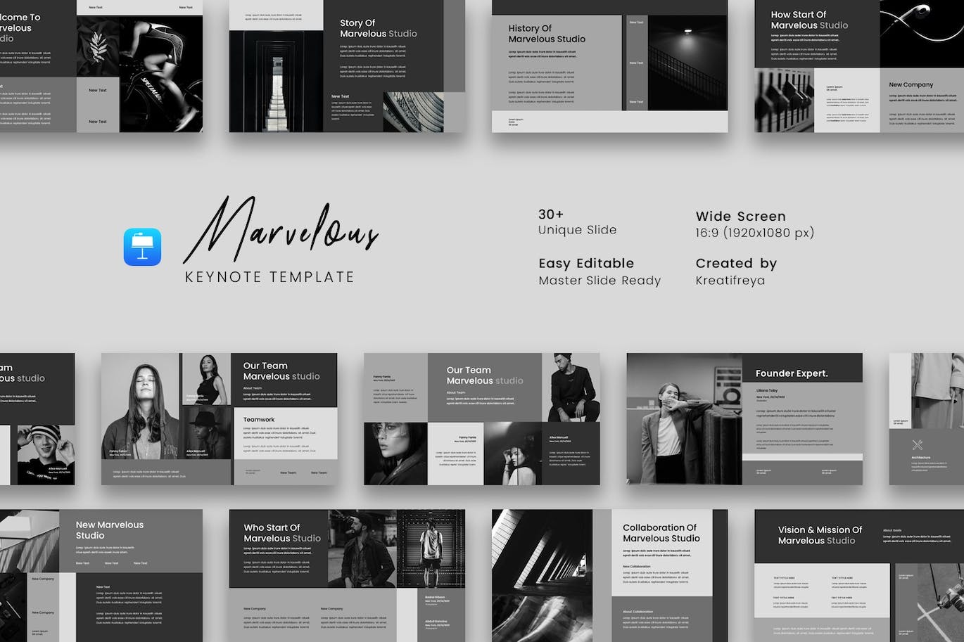 Marvelous – 商业主题演讲Keynote模板 Marvelous – Business Keynote Template