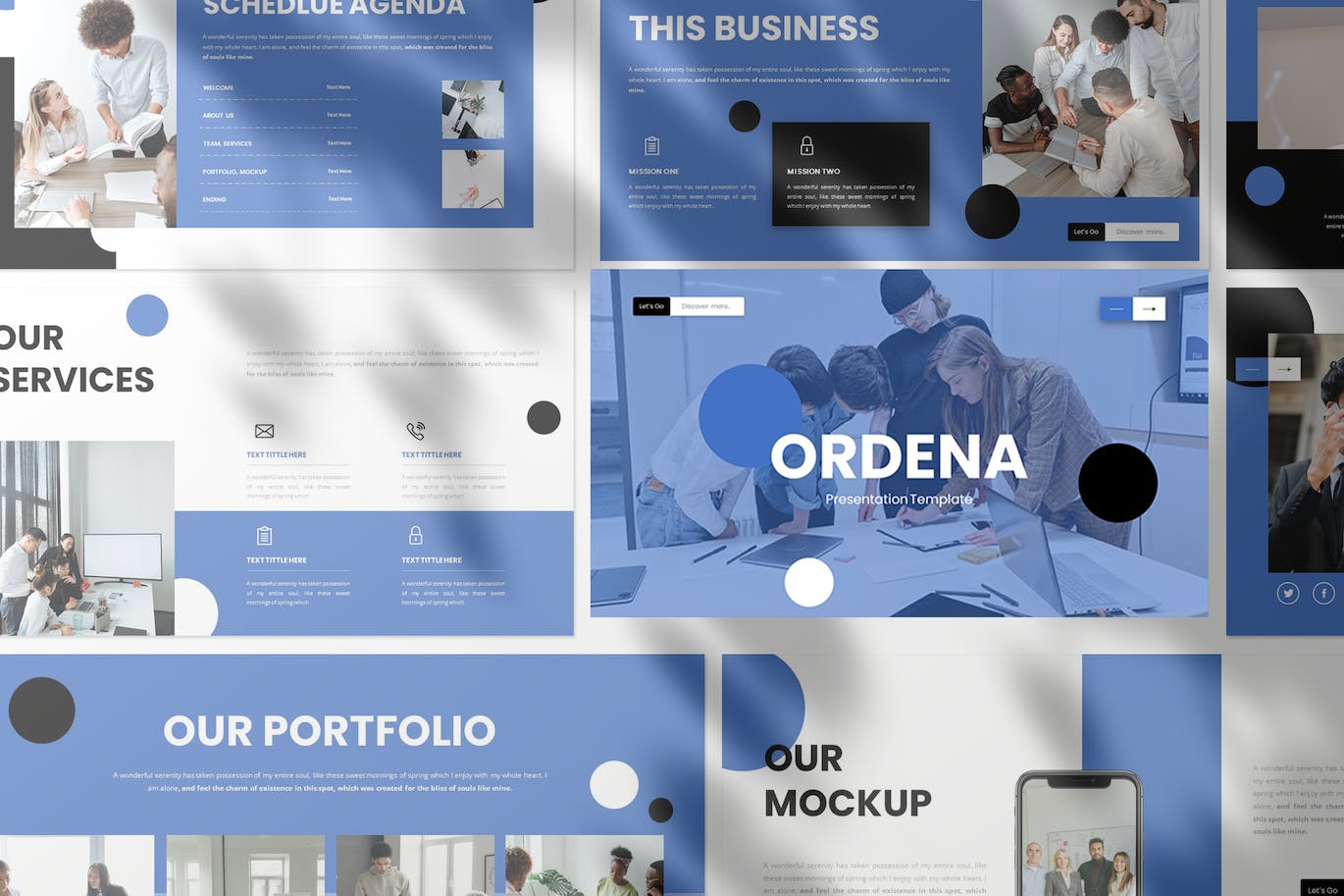 创新商业模式Keynote幻灯片创意模板 Ordena – Business Presentation Keynote Template