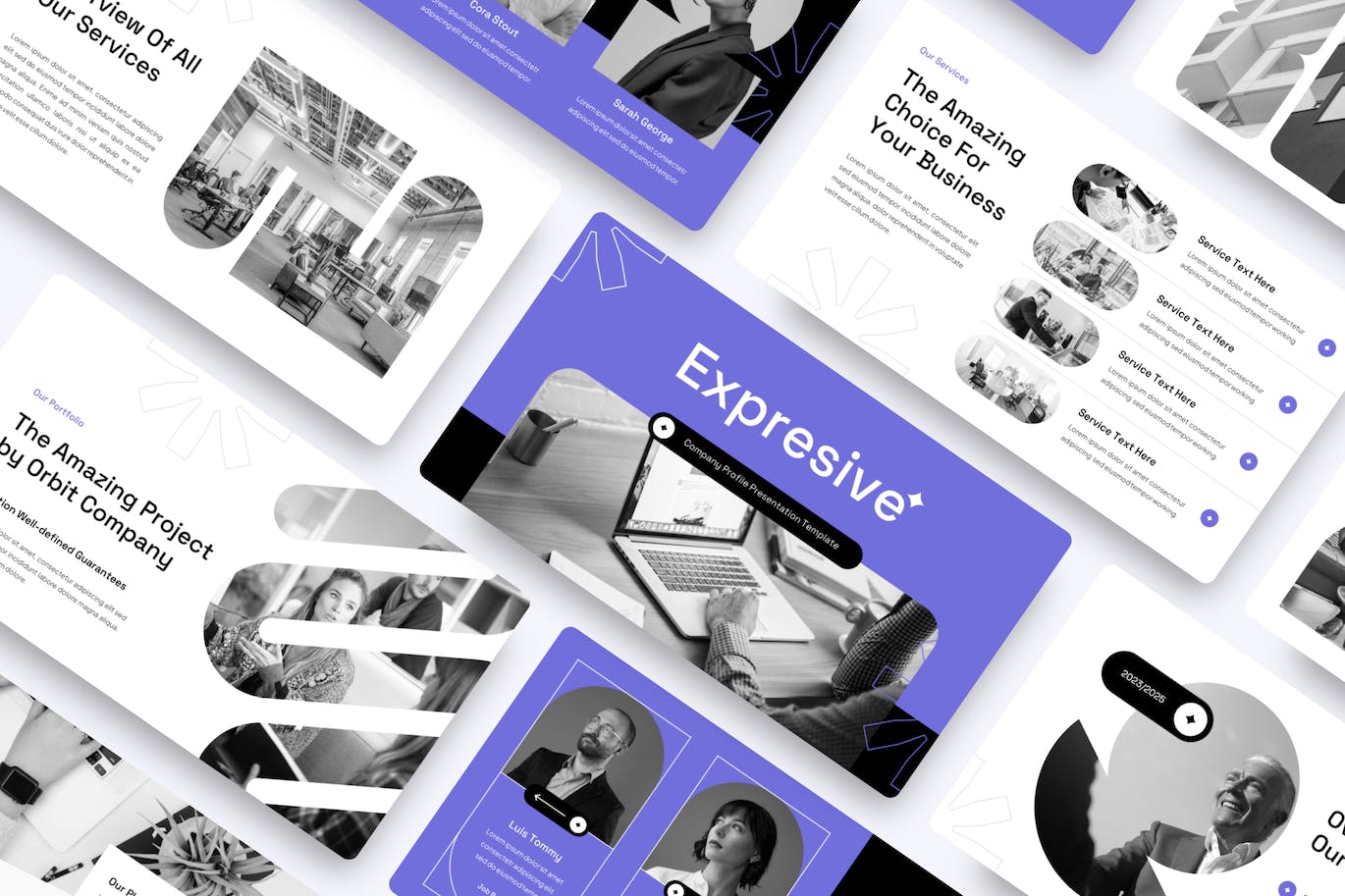 创意公司简介演示Keynote模板 Expresive – Creative Company Profile Keynote